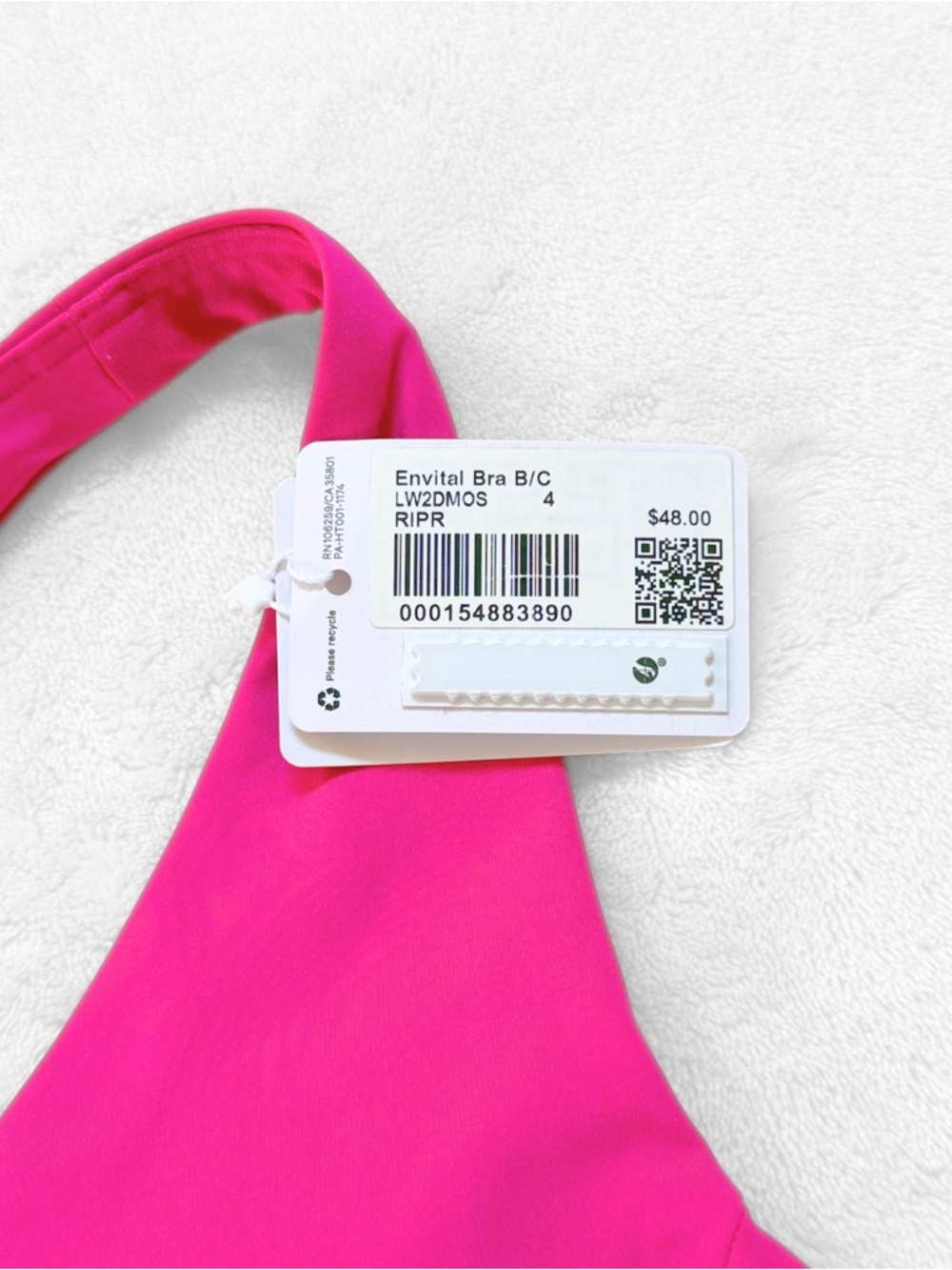 NWT Lululemon Envital Bra B/C – Ripened Raspberry – Size 4 - Picture 9 of 10